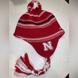 Nebraska Huskers braided beanie stocking cap